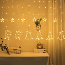 Load image into Gallery viewer, Beauenty Christmas Curtain Fairy Lights – Magical Holiday Lighting