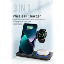 Load image into Gallery viewer, 3-in-1 Magnetic Foldable Wireless Charger Stand – Fast Charging