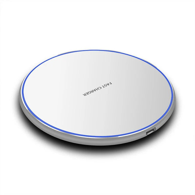 15W Fast Wireless Charger Disc – Qi Charging Pad
