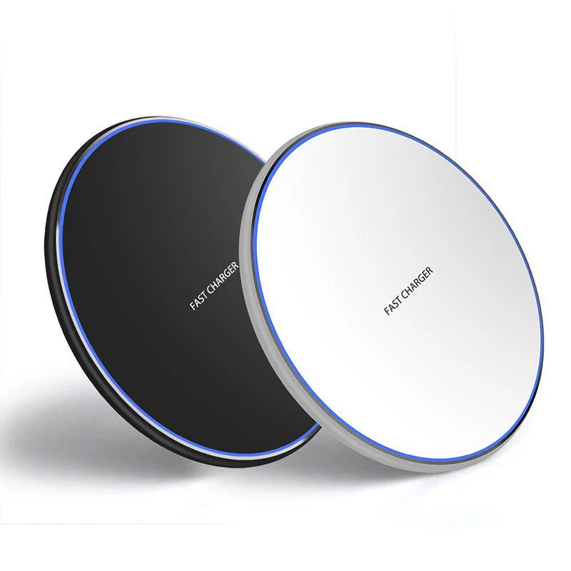 15W Fast Wireless Charger Disc – Qi Charging Pad