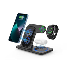 Load image into Gallery viewer, 3-in-1 Magnetic Foldable Wireless Charger Stand – Fast Charging