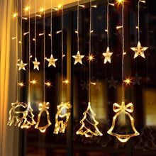 Load image into Gallery viewer, 138 LED Stars Curtain String Lights - Decorative Starry Ambiance