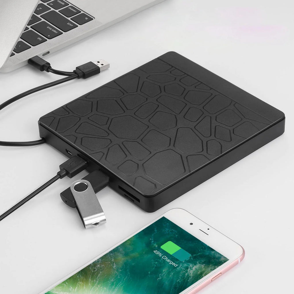 5-in-1 Multi-Function Optical Drive – High-Speed USB CD DVD