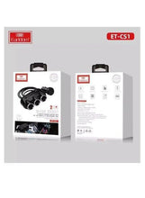 Load image into Gallery viewer, 2 USB In-Car Socket 3.1A Adaptive Fast Charger with Cigarette Lighter Socket - Black
