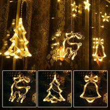 Load image into Gallery viewer, 138 LED Stars Curtain String Lights - Decorative Starry Ambiance