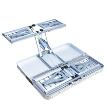 Load image into Gallery viewer, Aluminum Folding Camping Picnic Table with 4 Seats