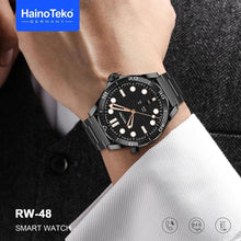 Load image into Gallery viewer, Haino Teko Germany RW48 Smart Watch with AMOLED Display – 3 Interchangeable Straps, Black