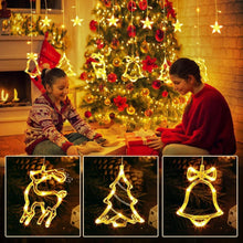 Load image into Gallery viewer, 138 LED Stars Curtain String Lights - Decorative Starry Ambiance