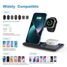 Load image into Gallery viewer, 3-in-1 Magnetic Foldable Wireless Charger Stand – Fast Charging