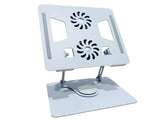 Laptop Stand with Cooling Dual Fans Adjustable Base