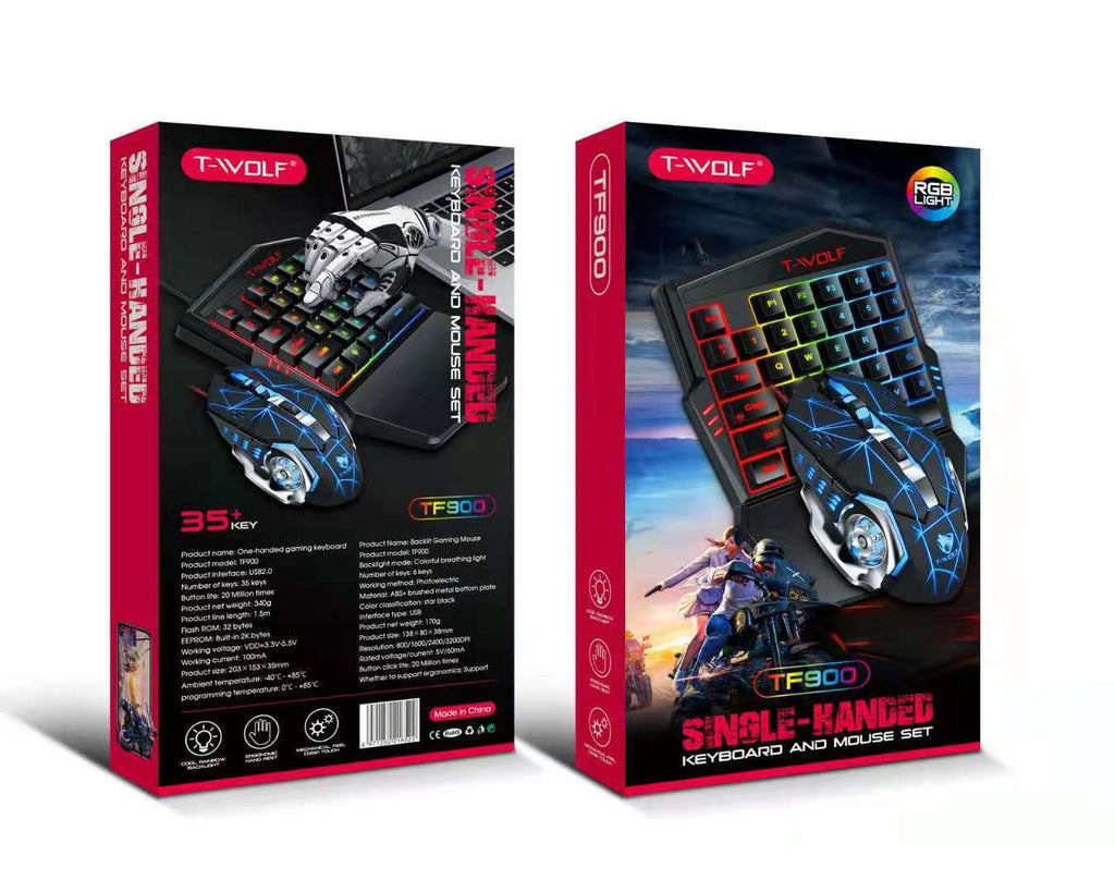 Lei Lang, TF900, Single Hand, Mouse, Keyboard, Suit