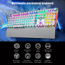 Load image into Gallery viewer, Wired, Gaming, Keyboard, Punk, Green, Axis, RGB, Backlit