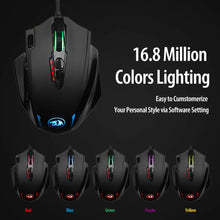 Load image into Gallery viewer, Red, Dragon, M908, One-Hander, Macro, Mouse, Gaming