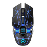 Silver, Eagle, A7, Silent, Rechargeable, Wireless, Mouse