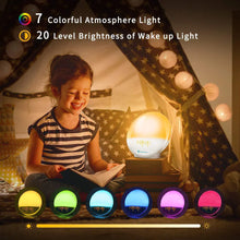 Load image into Gallery viewer, Smart APP WiFi 7-Color Digital Wake-Up Alarm Clock