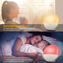 Load image into Gallery viewer, Smart APP WiFi 7-Color Digital Wake-Up Alarm Clock