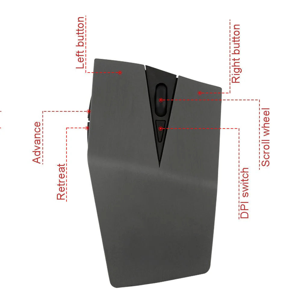 Wireless, Invisible, Mouse, for, Office, & Gaming