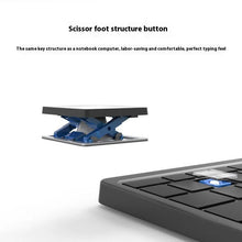 Load image into Gallery viewer, Three-in-one Wireless Bluetooth Touch Pad Wireless Keyboard Leather Sheath Stand Ipad Mobile Phone Universal