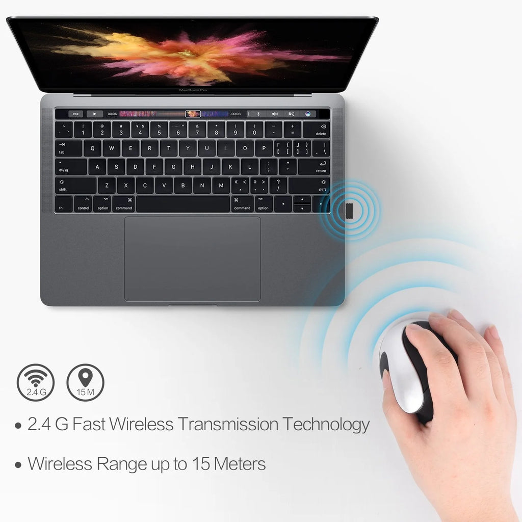 Vertical, Wireless, Ergonomic, Mouse, Rechargeable, USB