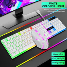 Load image into Gallery viewer, Wired, Rainbow, Backlit, USB, Gaming, Keyboard, Ergonomic