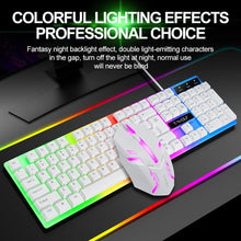 Load image into Gallery viewer, Wired, Rainbow, Backlit, USB, Gaming, Keyboard, Ergonomic