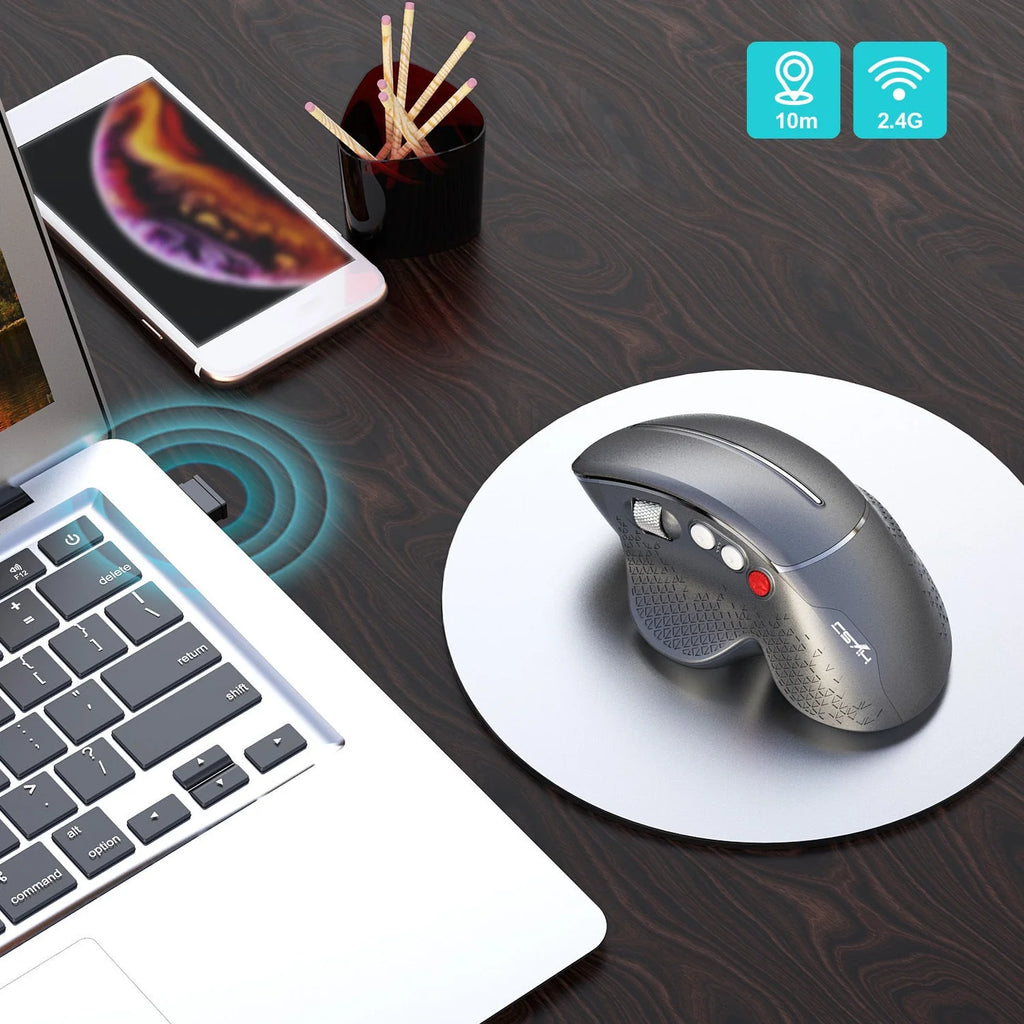 Wireless, Vertical, Mouse, Ergonomic, Side, Roller, DPI